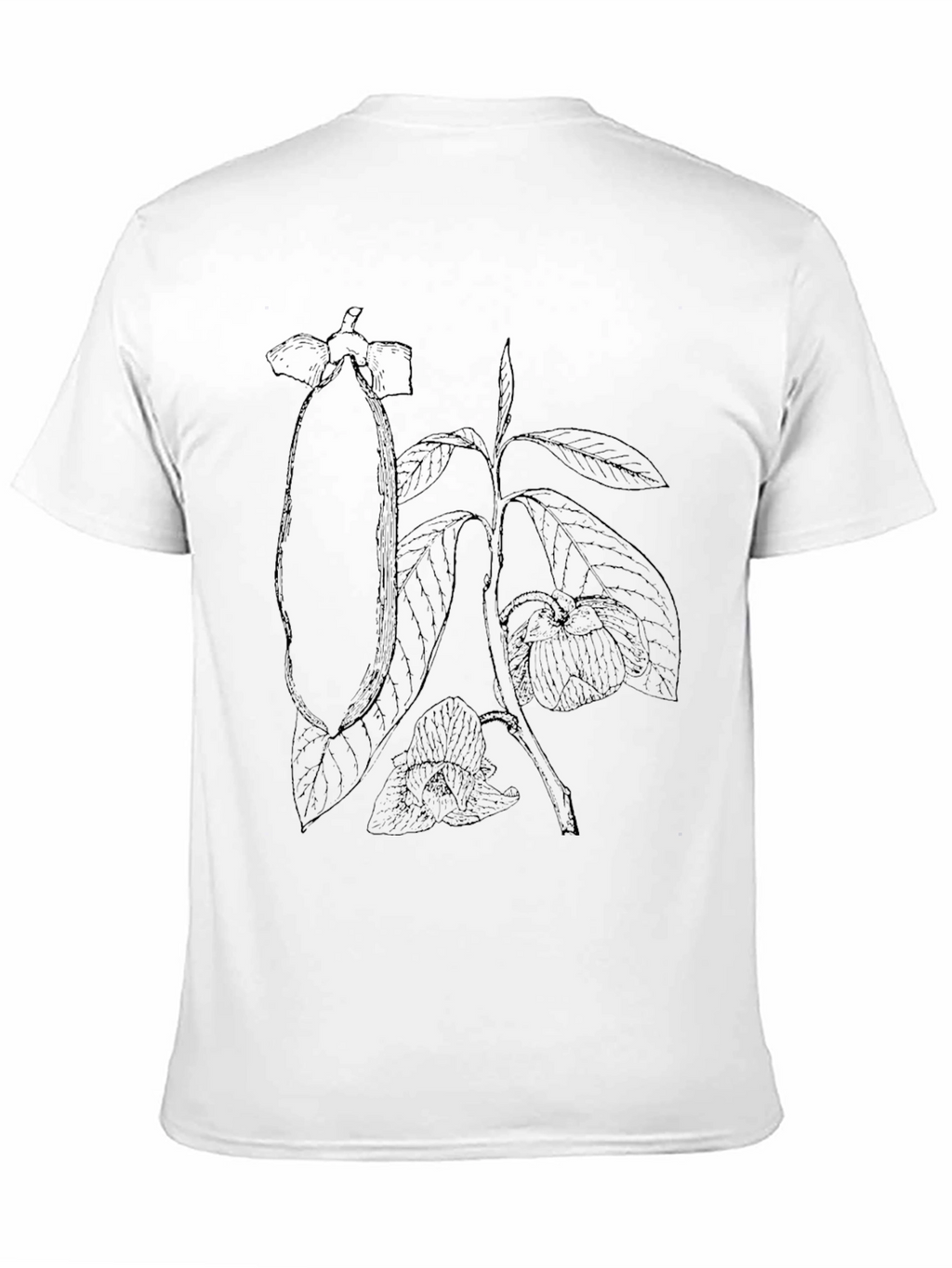 Black Botanical Graphic Tee