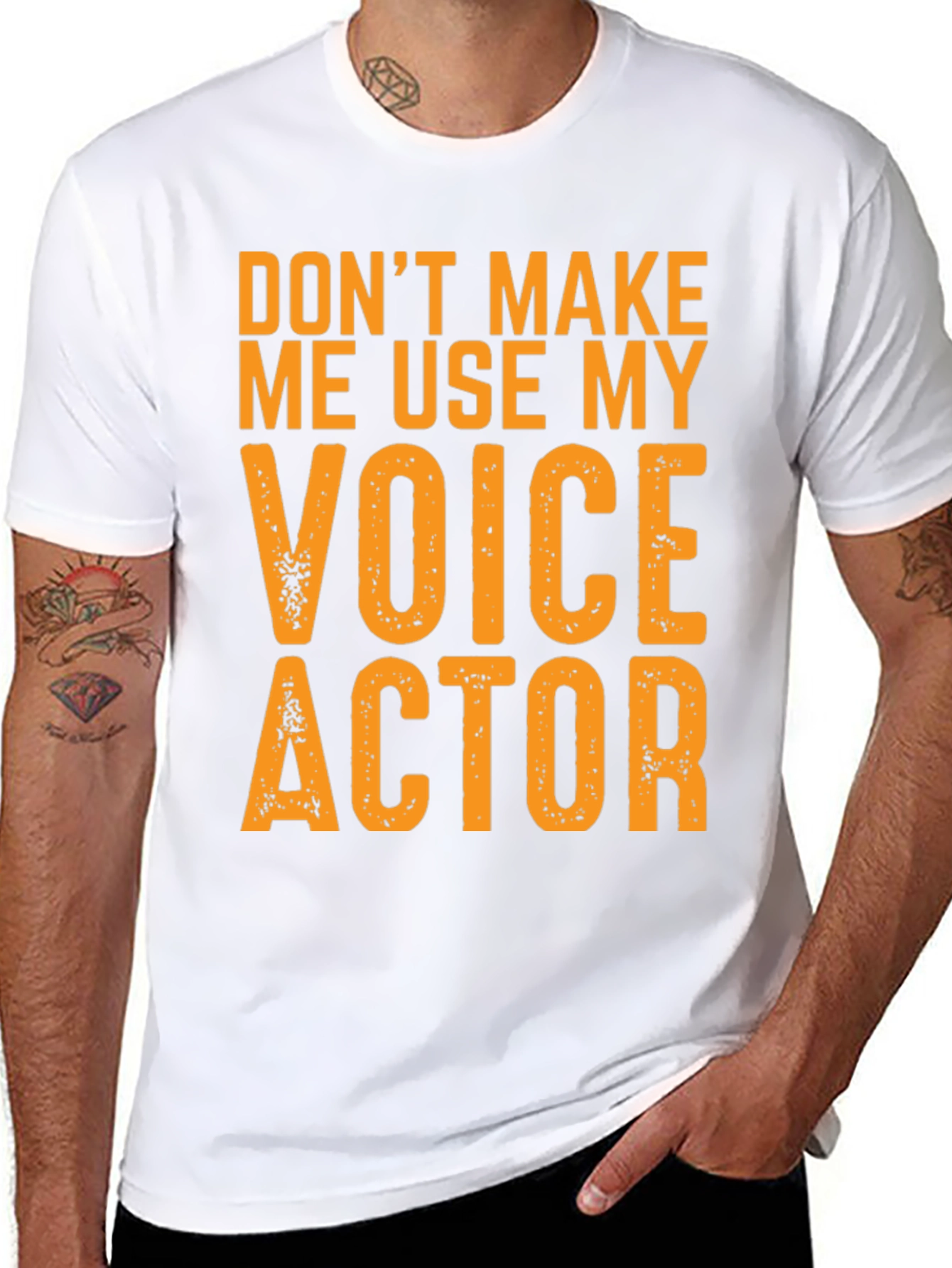 Voice Actor T-Shirt - Dont Make Me Use My Voice