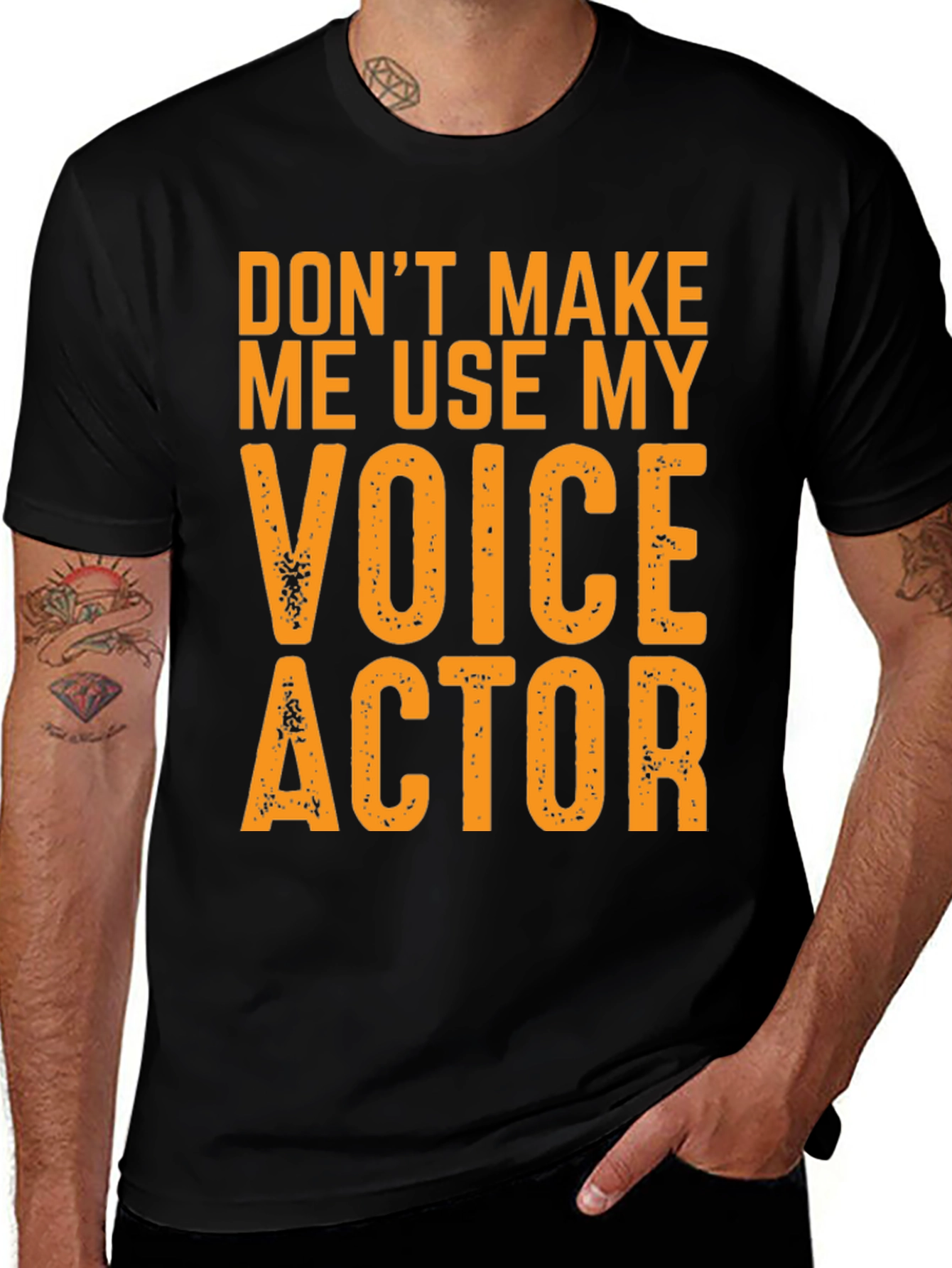 Voice Actor T-Shirt - Dont Make Me Use My Voice