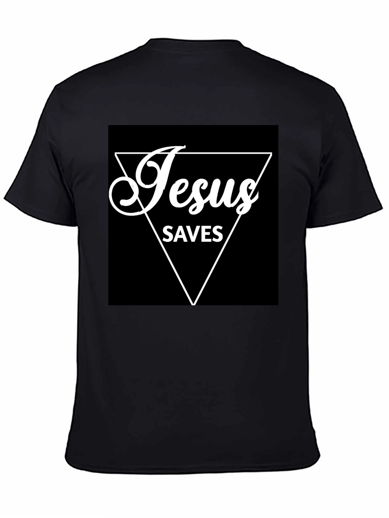 Jesus Saves Graphic T-Shirt - Black