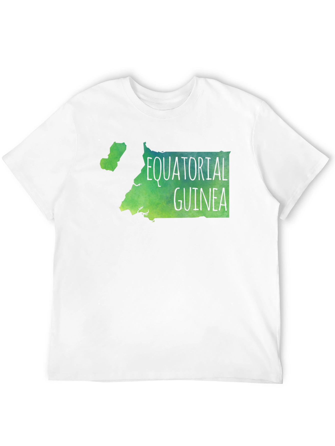 Equatorial Guinea Map T-Shirt - Black
