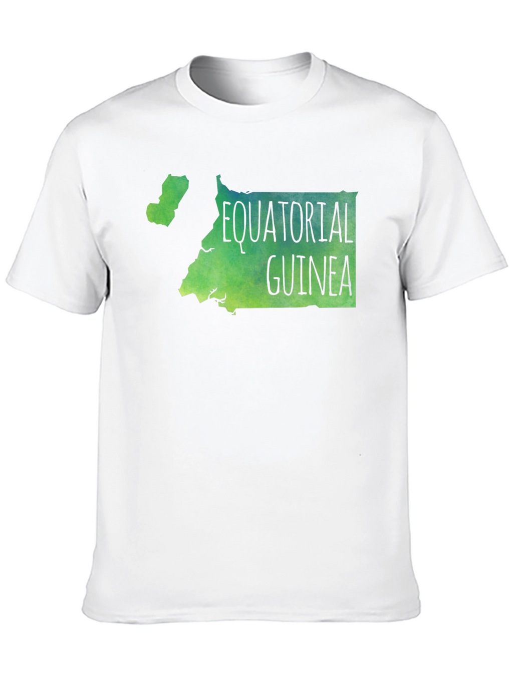 Equatorial Guinea Map T-Shirt - Black