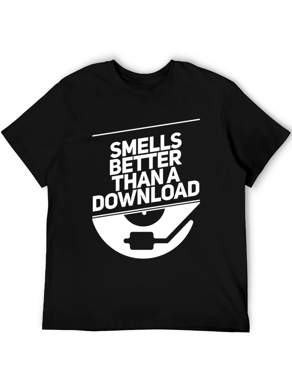 Smells Better Than a Download - Black Graphic Tee