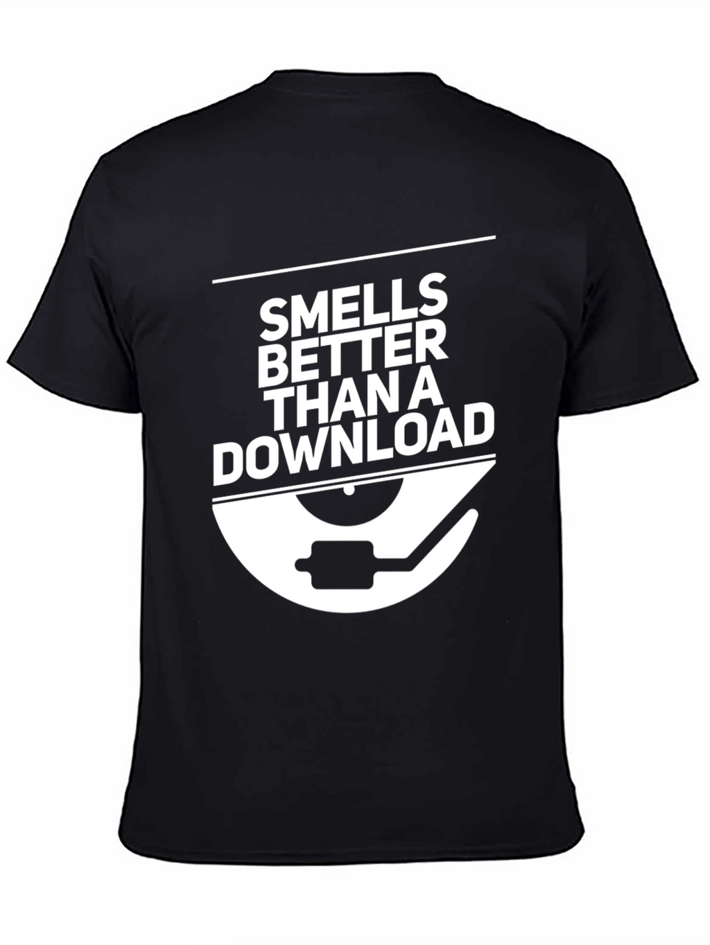 Smells Better Than a Download - Black Graphic Tee