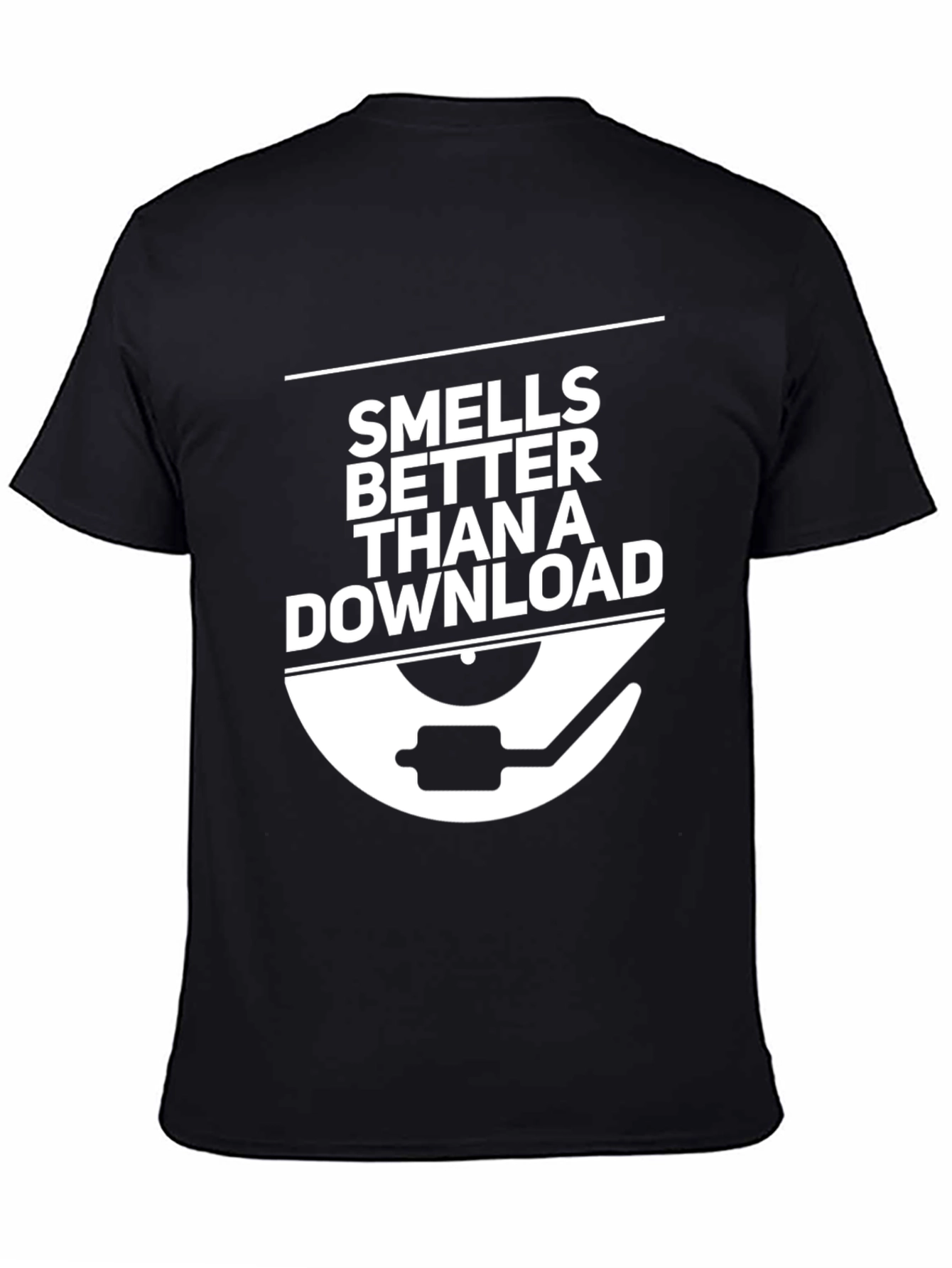 Smells Better Than a Download - Black Graphic Tee