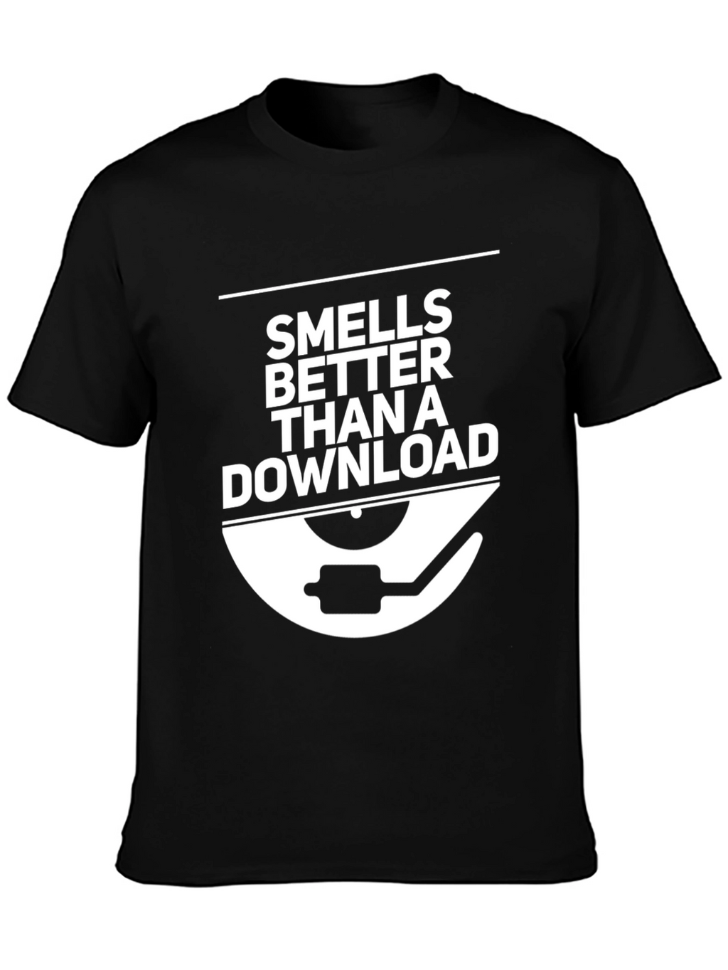 Smells Better Than a Download - Black Graphic Tee