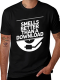 Smells Better Than a Download - Black Graphic Tee
