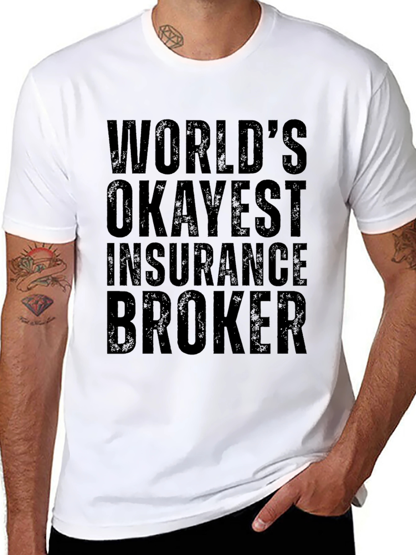 Worlds Okayest Insurance Broker T-Shirt
