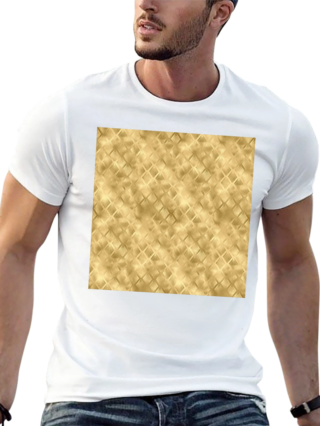 Stylish Gold Pattern Tee