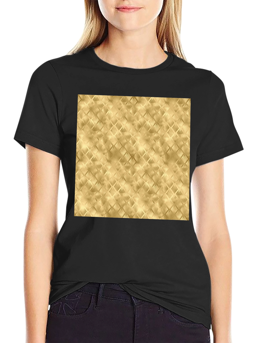 Stylish Gold Pattern Tee