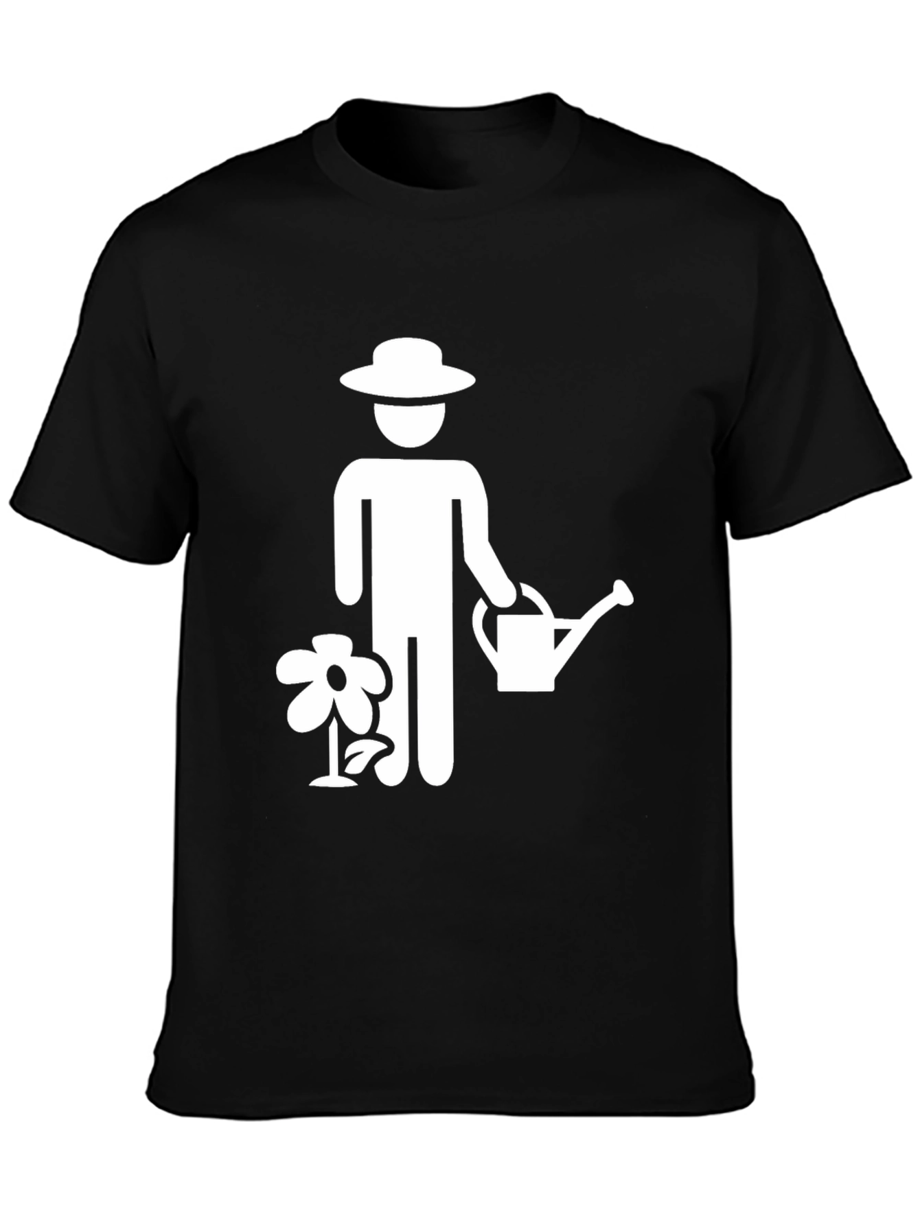 Gardener Graphic Tee - Black Cotton T-Shirt