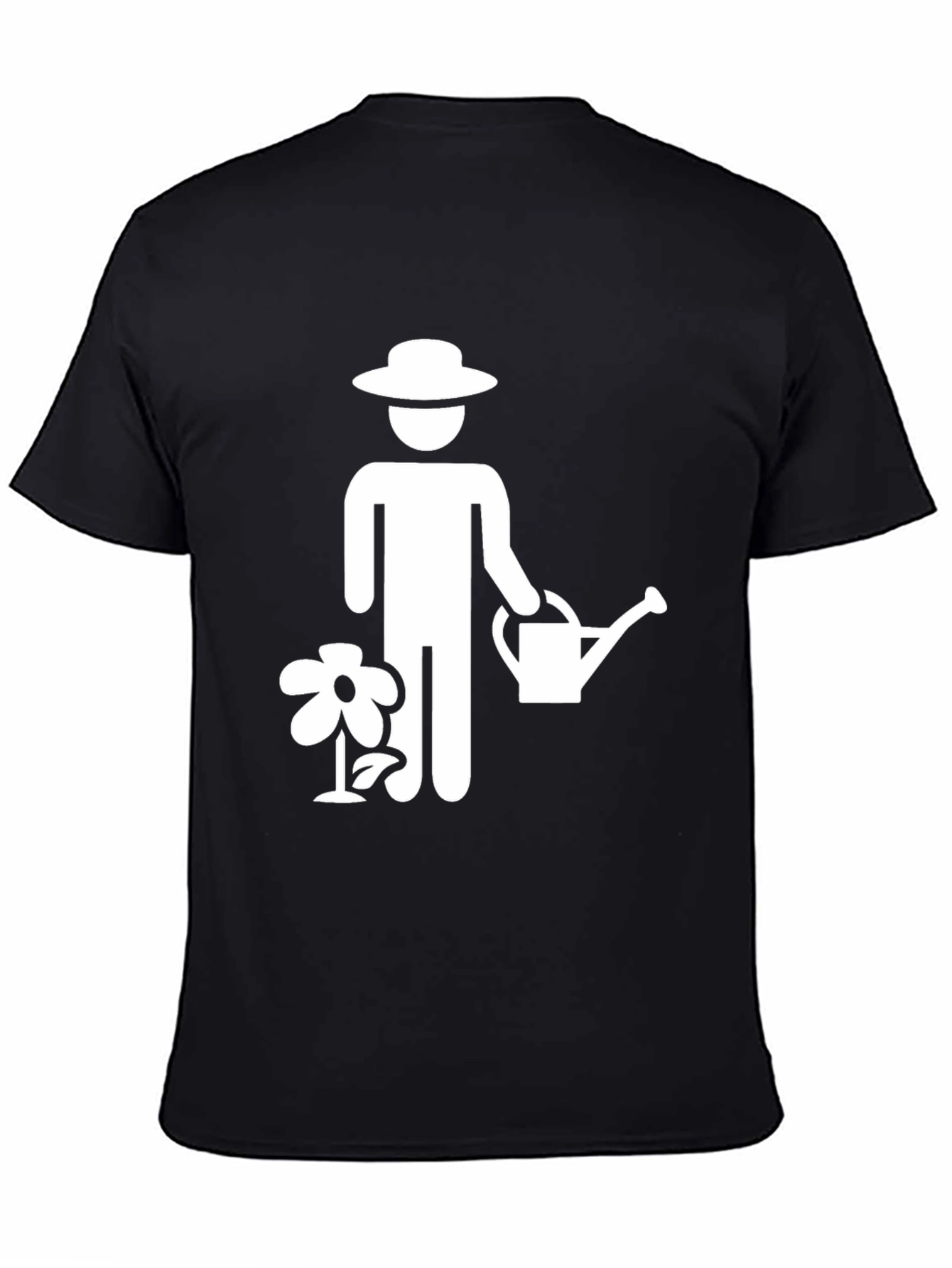 Gardener Graphic Tee - Black Cotton T-Shirt