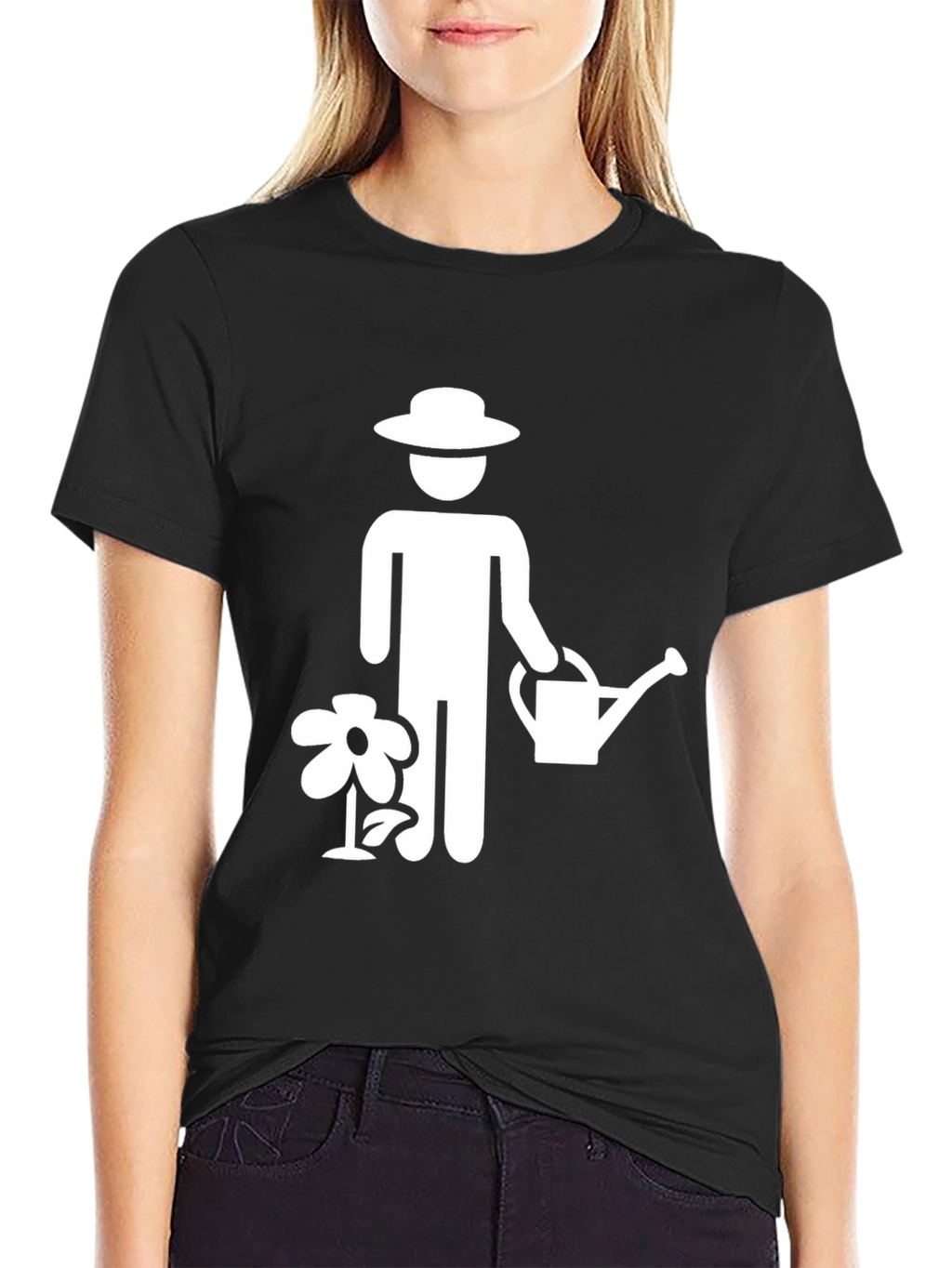 Gardener Graphic Tee - Black Cotton T-Shirt