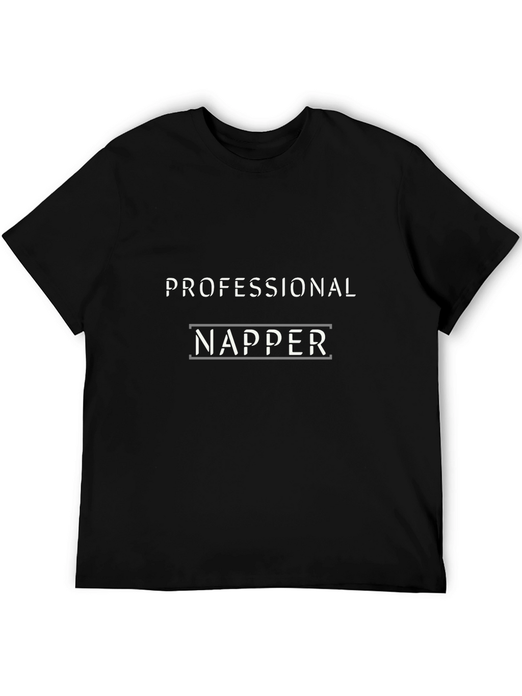 Professional Napper T-Shirt - Black Cotton Tee