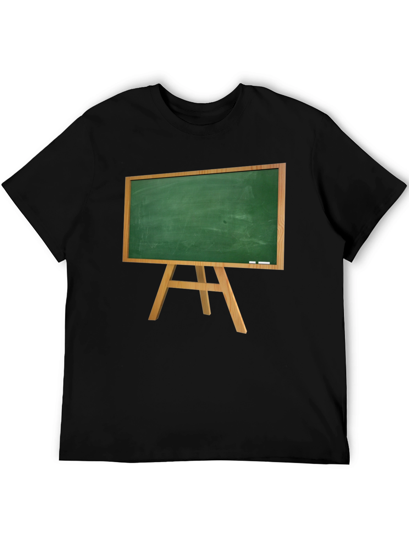 Novelty Chalkboard Graphic Tee - Black
