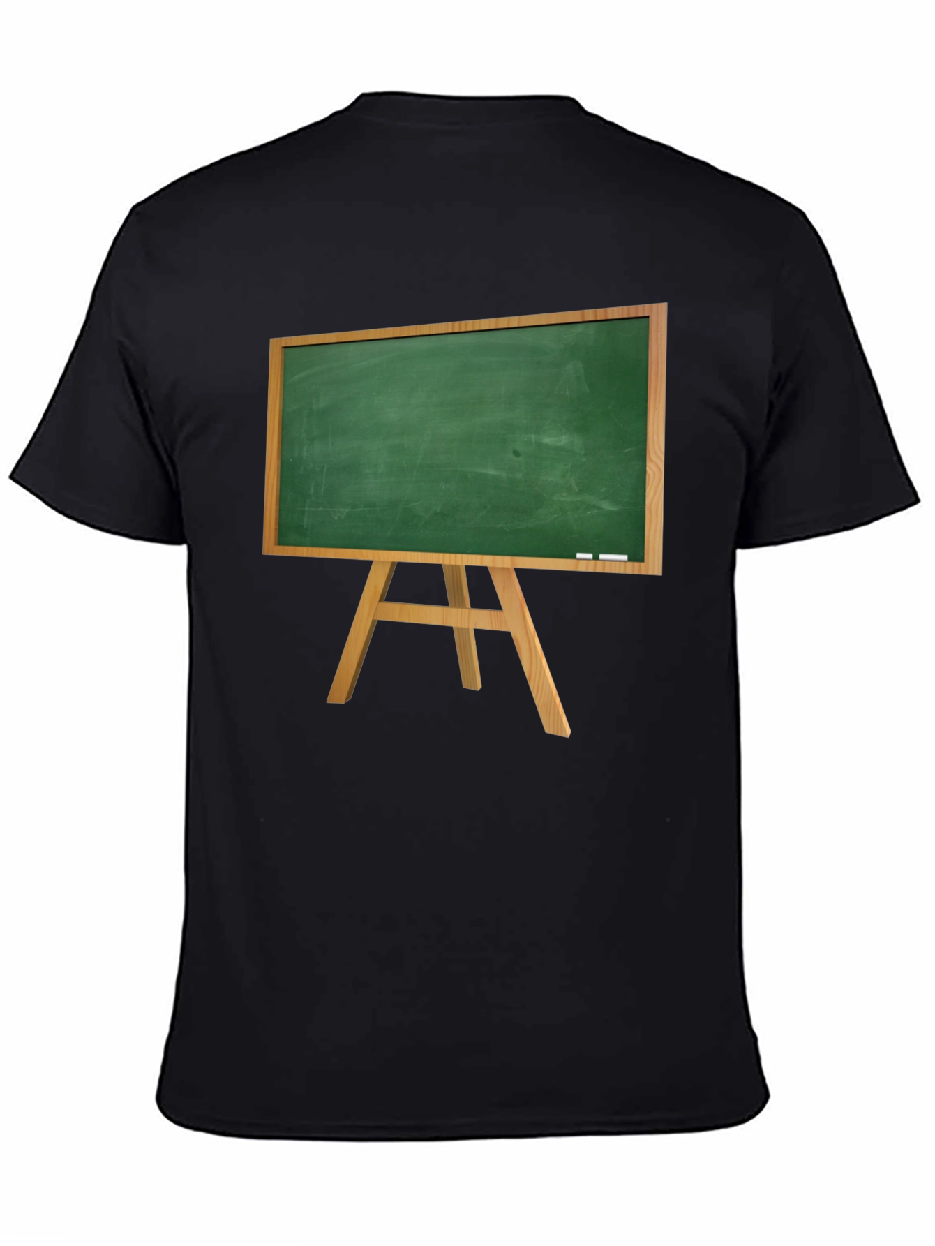 Novelty Chalkboard Graphic Tee - Black