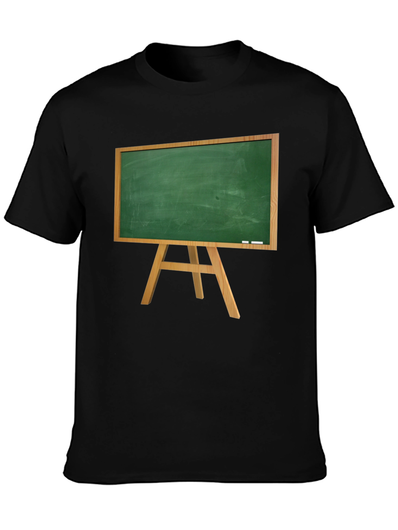 Novelty Chalkboard Graphic Tee - Black