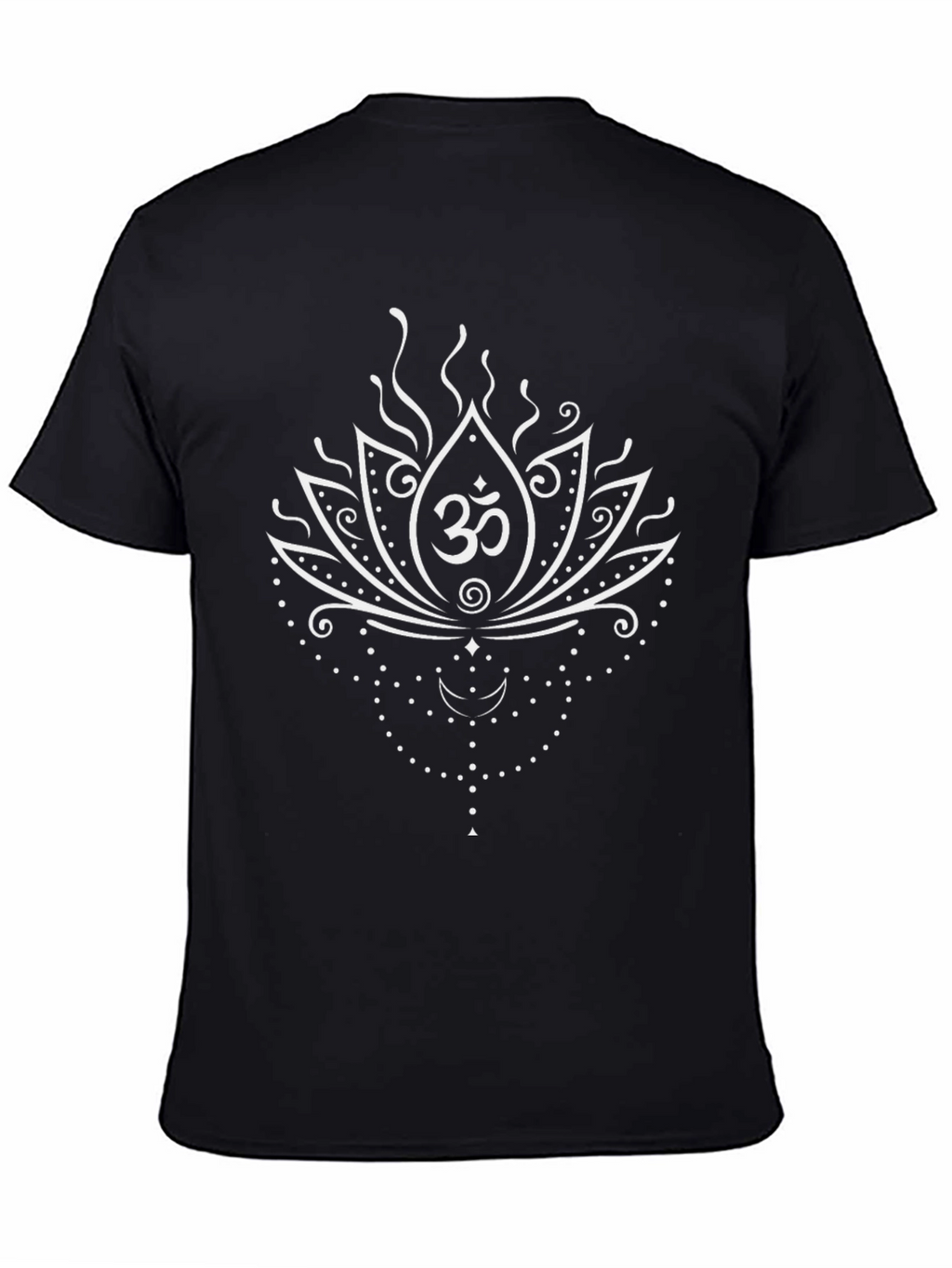 Om Lotus Graphic T-Shirt - Black