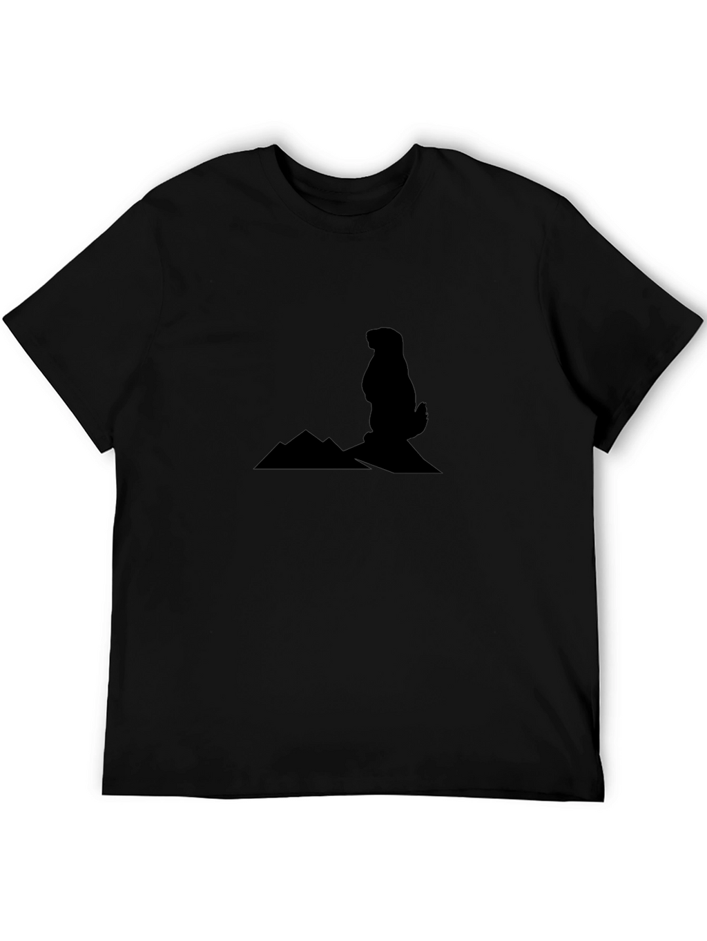 Groundhog Mountain Tee - Mens Black Graphic T-Shirt