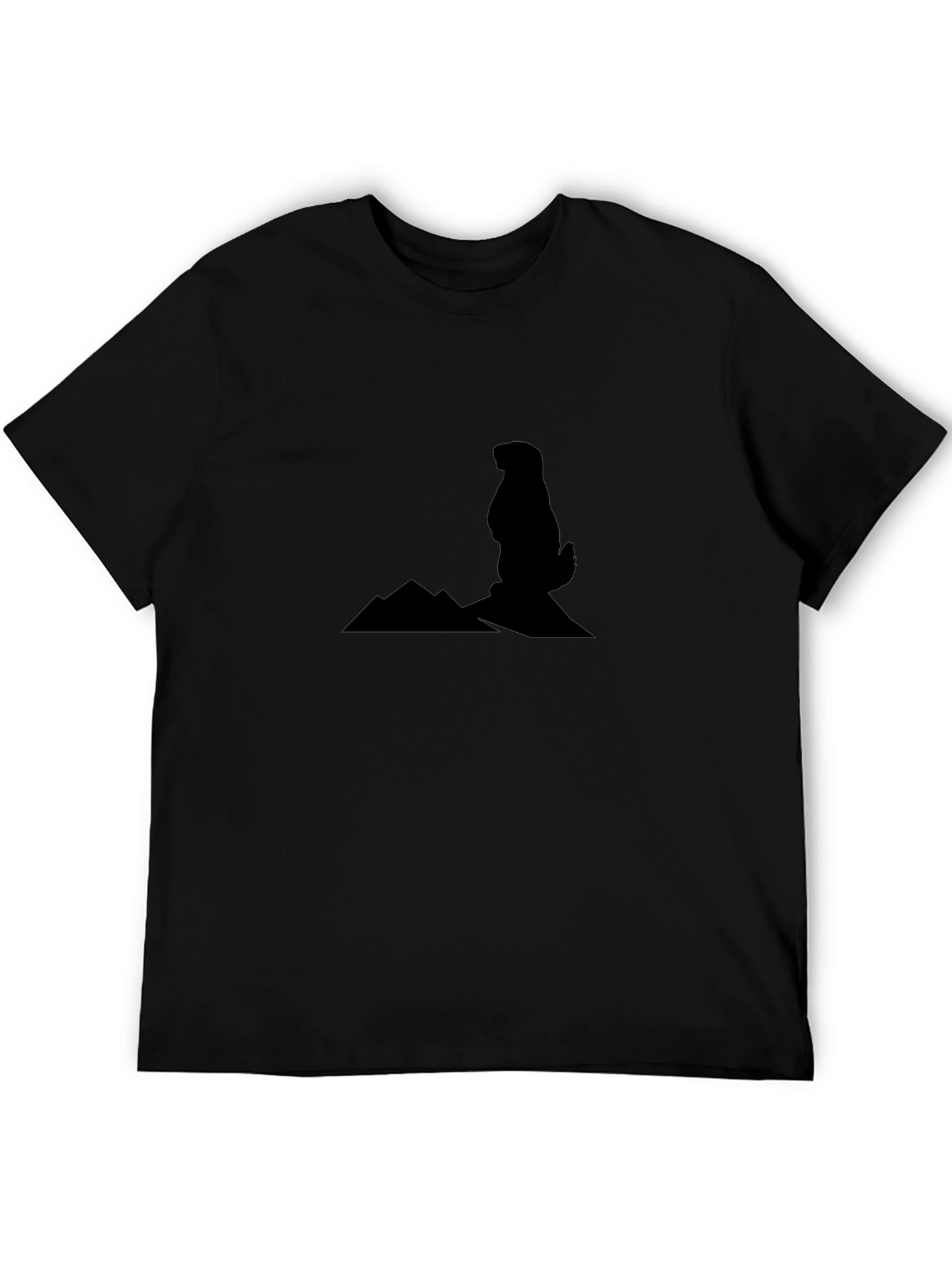 Groundhog Mountain Tee - Mens Black Graphic T-Shirt