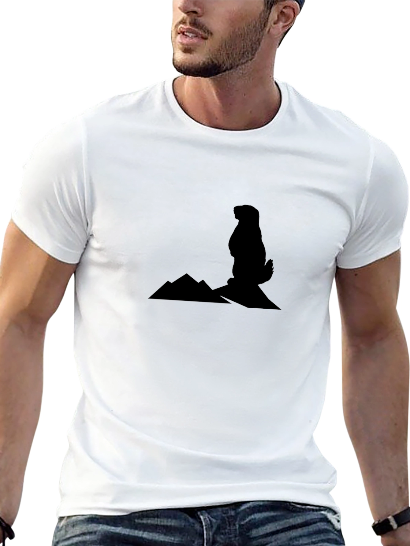 Groundhog Mountain Tee - Mens Black Graphic T-Shirt