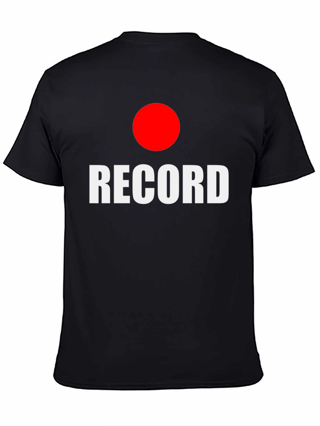 RECORD Graphic Tee -  Black T-Shirt