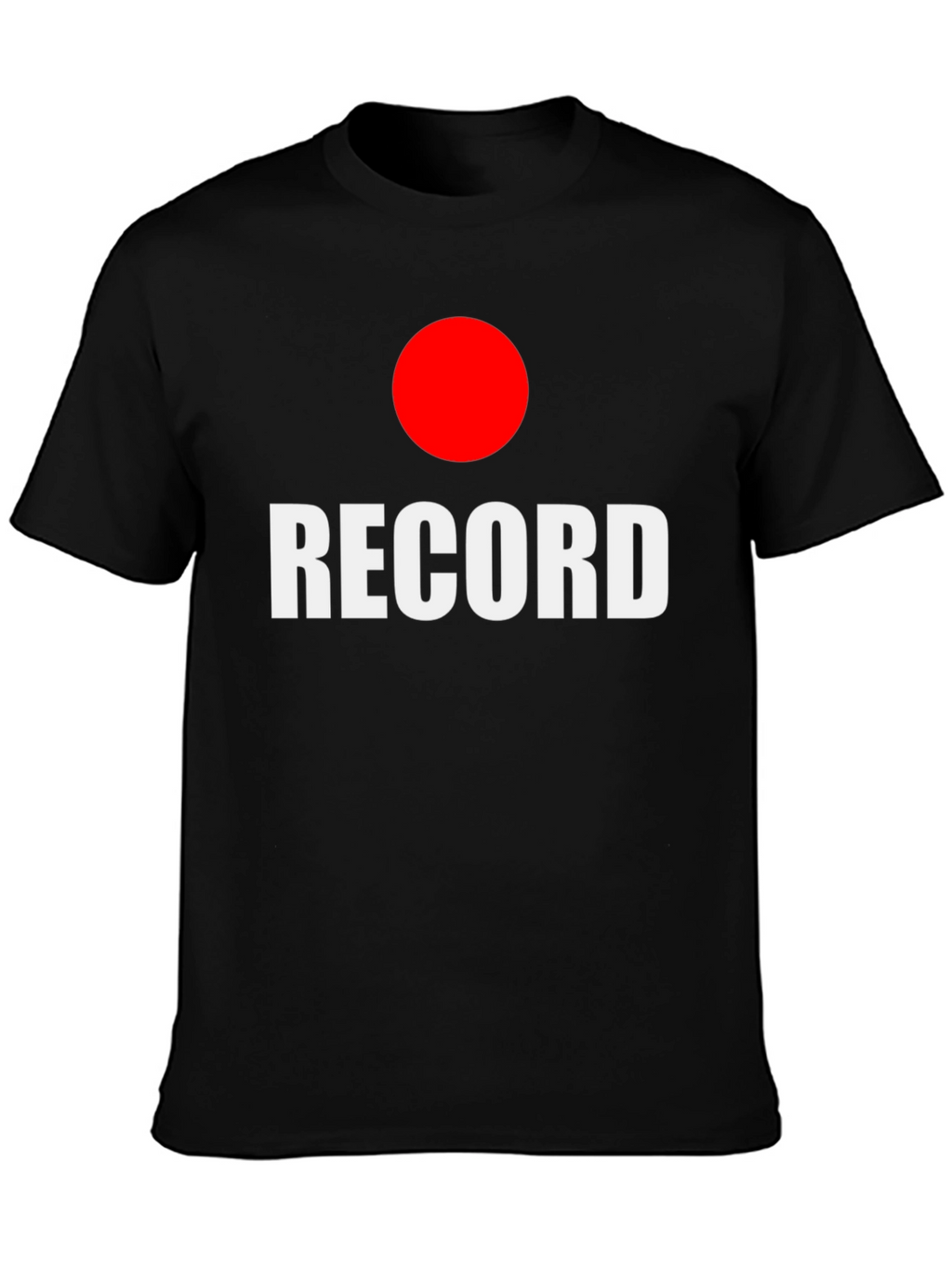 RECORD Graphic Tee -  Black T-Shirt