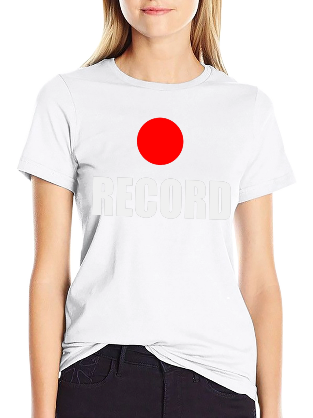 RECORD Graphic Tee -  Black T-Shirt