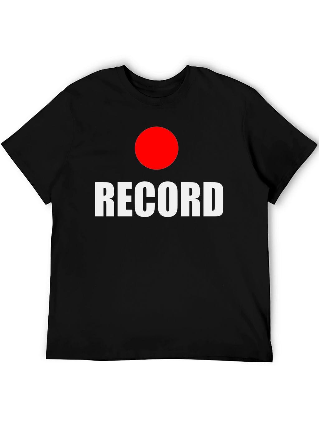 RECORD Graphic Tee -  Black T-Shirt