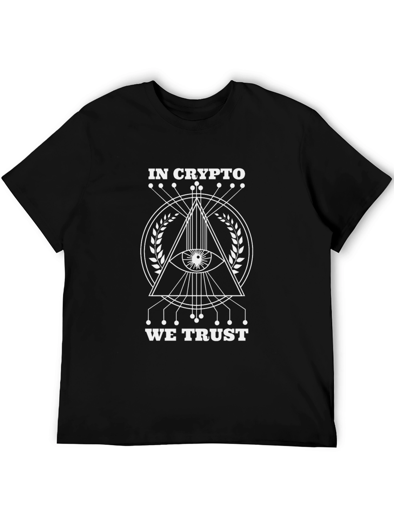 Crypto We Trust Graphic Tee - Black Cotton T-Shirt