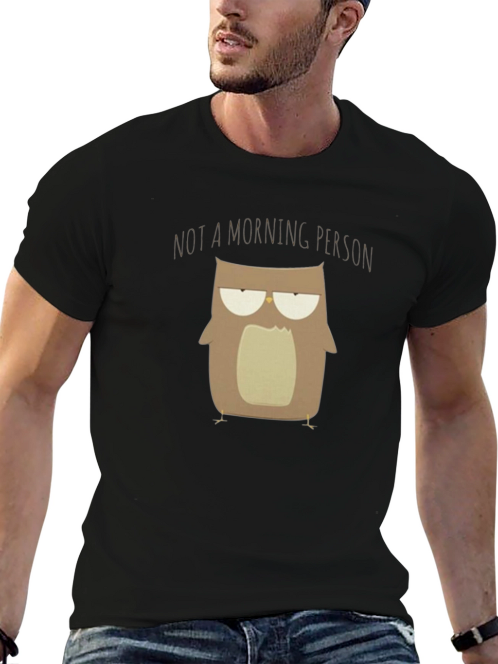 Not A Morning Person Owl T-Shirt