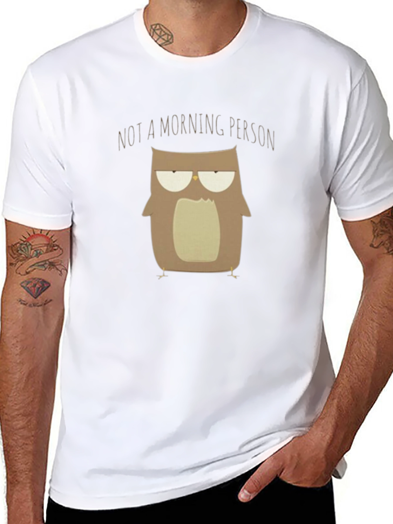 Not A Morning Person Owl T-Shirt