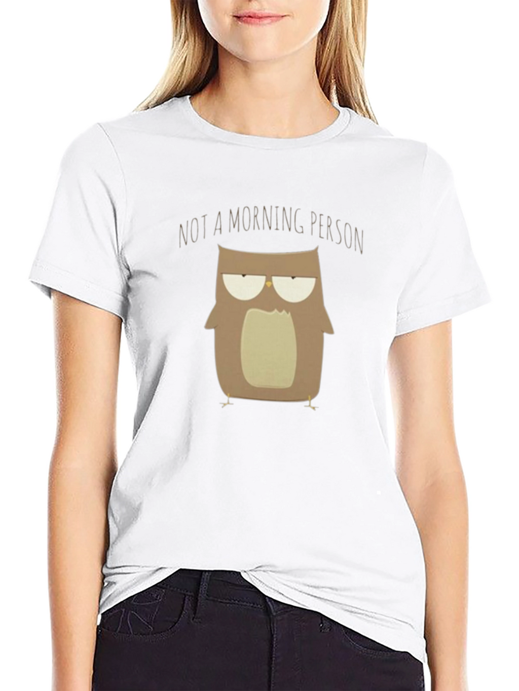 Not A Morning Person Owl T-Shirt