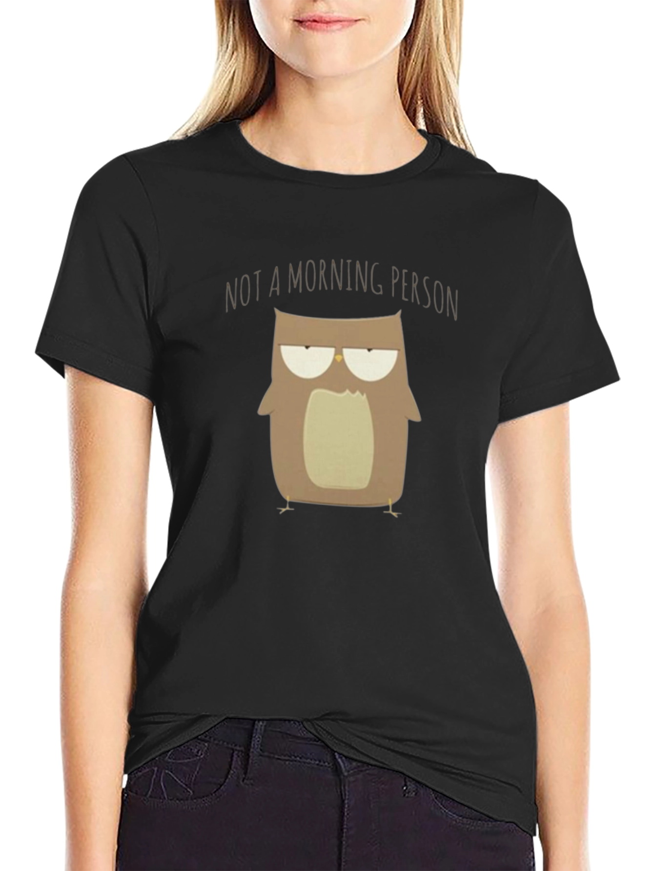 Not A Morning Person Owl T-Shirt