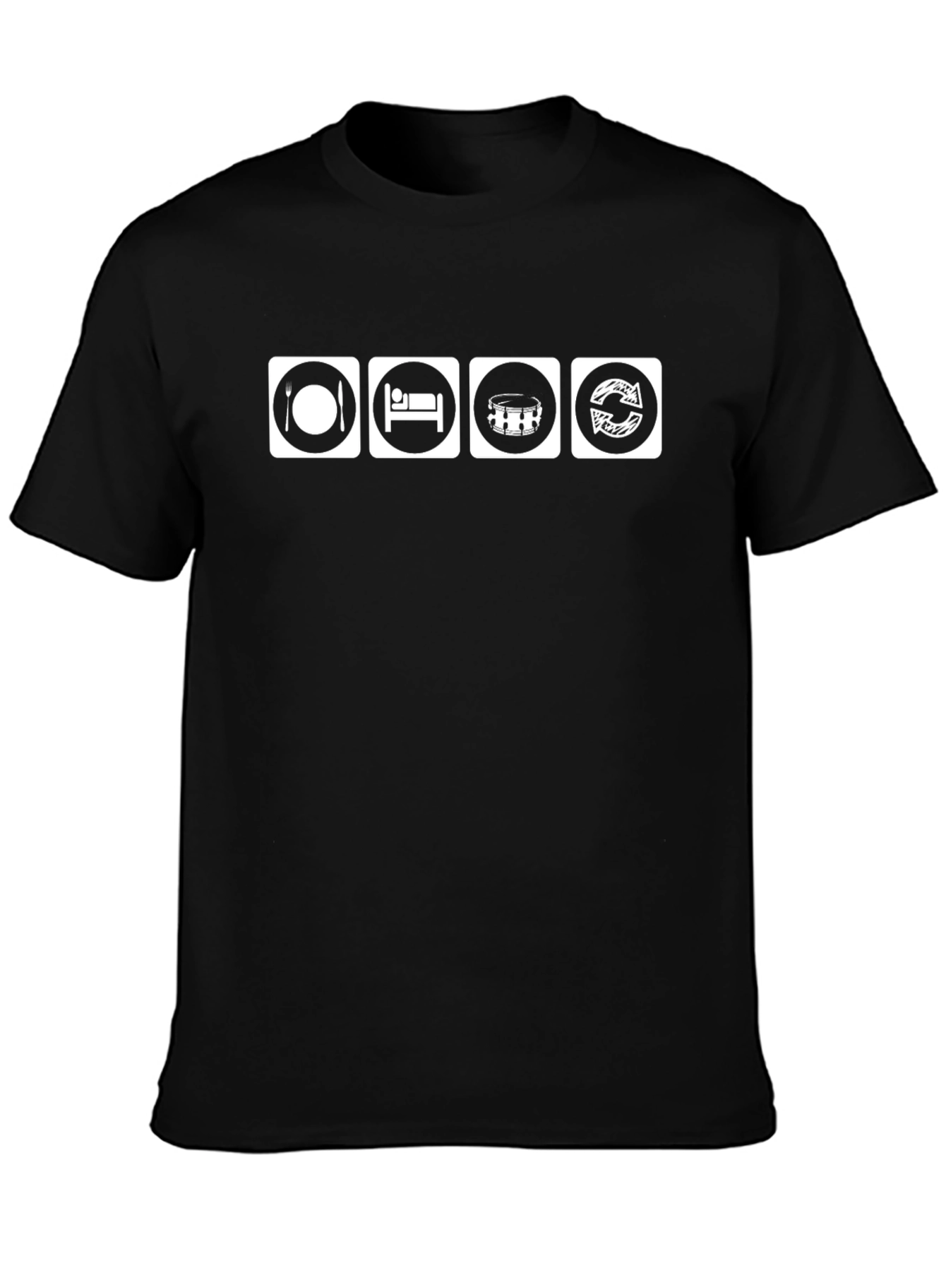 Eat Sleep Drum Repeat Graphic Tee
