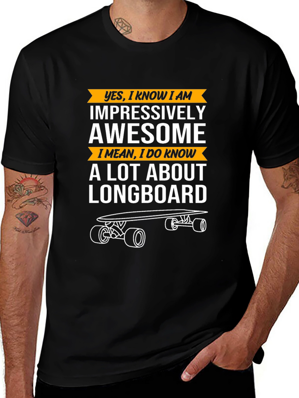 Impressively Awesome Longboard T-Shirt