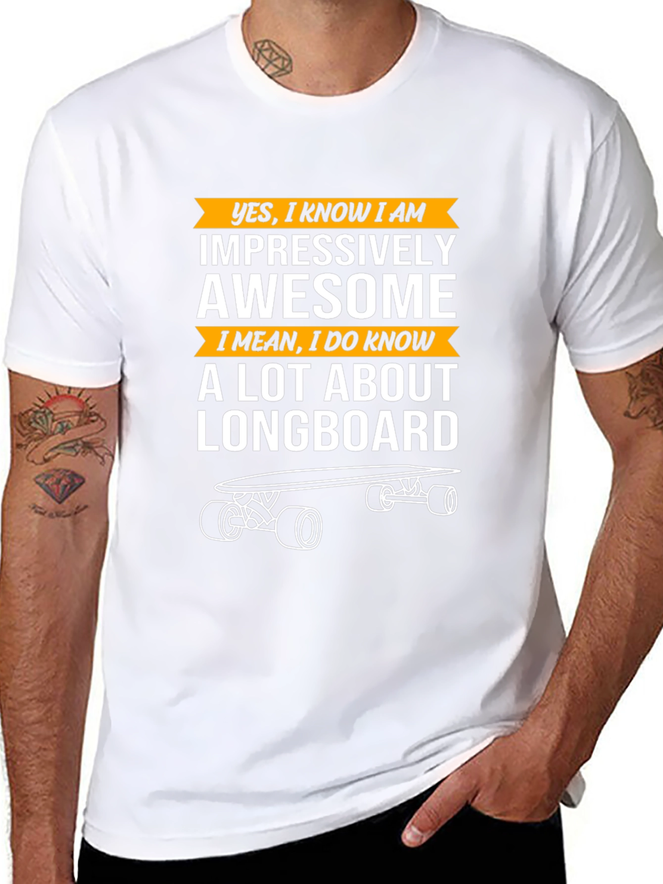 Impressively Awesome Longboard T-Shirt
