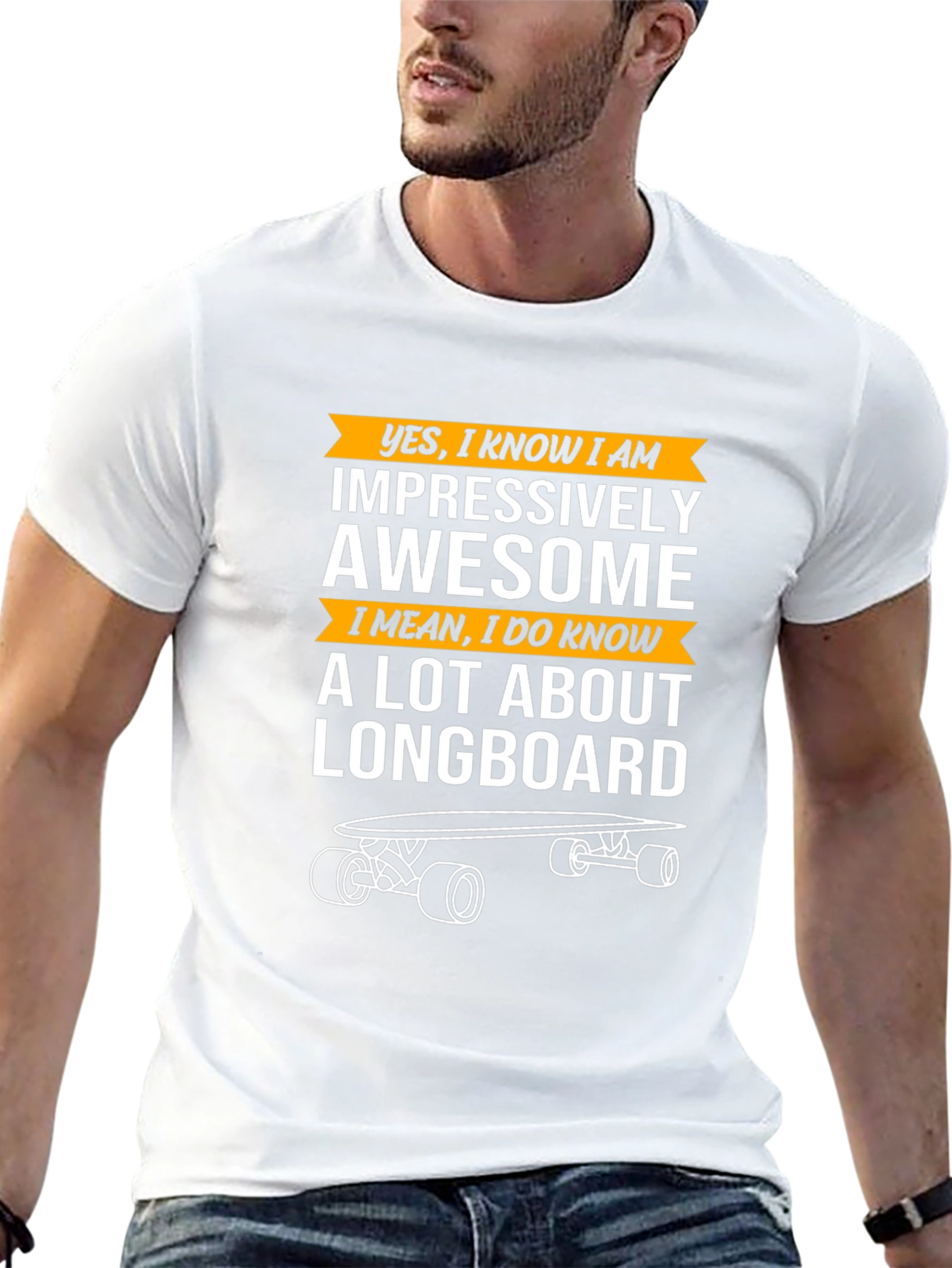 Impressively Awesome Longboard T-Shirt