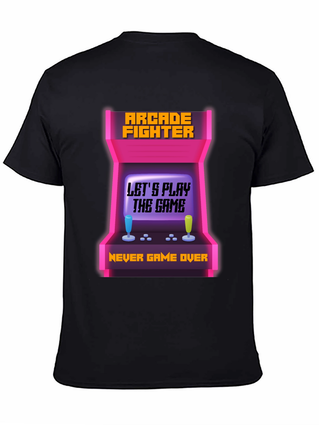 Arcade Fighter Gamer T-Shirt - Never Game Over!