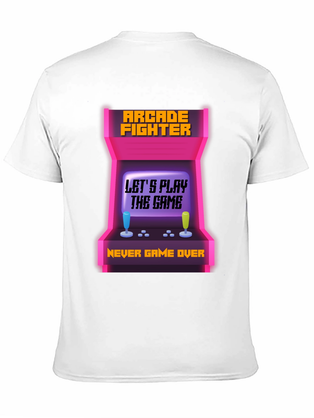 Arcade Fighter Gamer T-Shirt - Never Game Over!