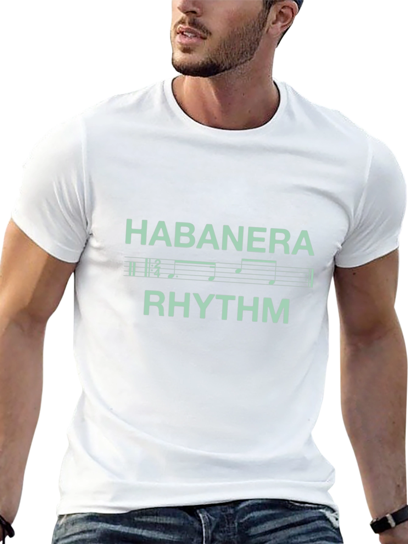 Habanera Rhythm Graphic Tee - Music Lovers T-Shirt