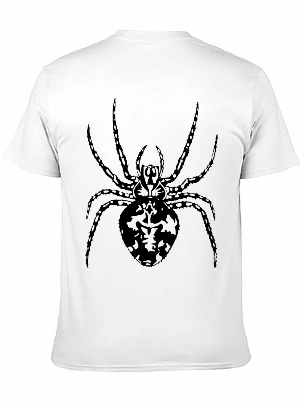 Spider Graphic Tee - Black Crew Neck T-Shirt
