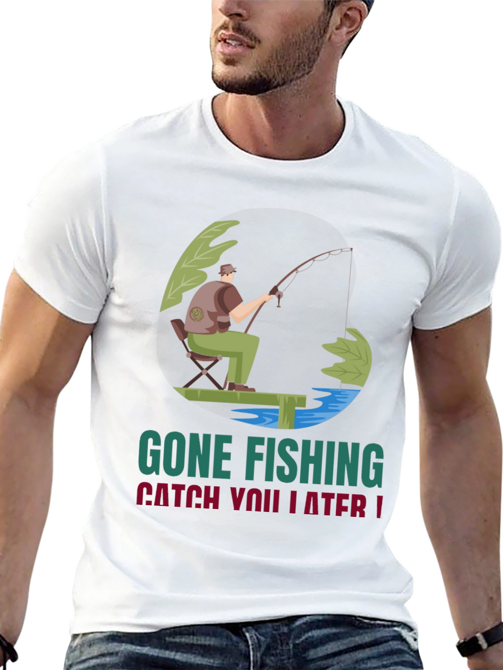 Gone Fishing Graphic Tee - Catch You Later!