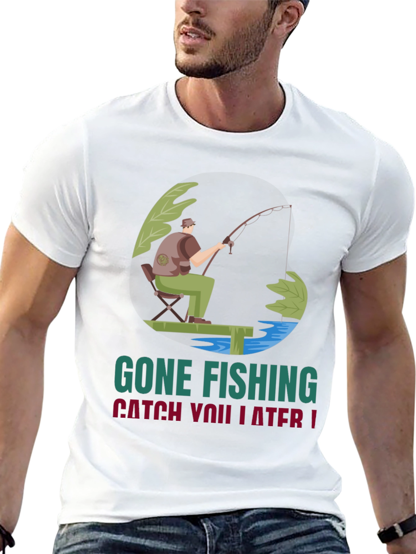 Gone Fishing Graphic Tee - Catch You Later!