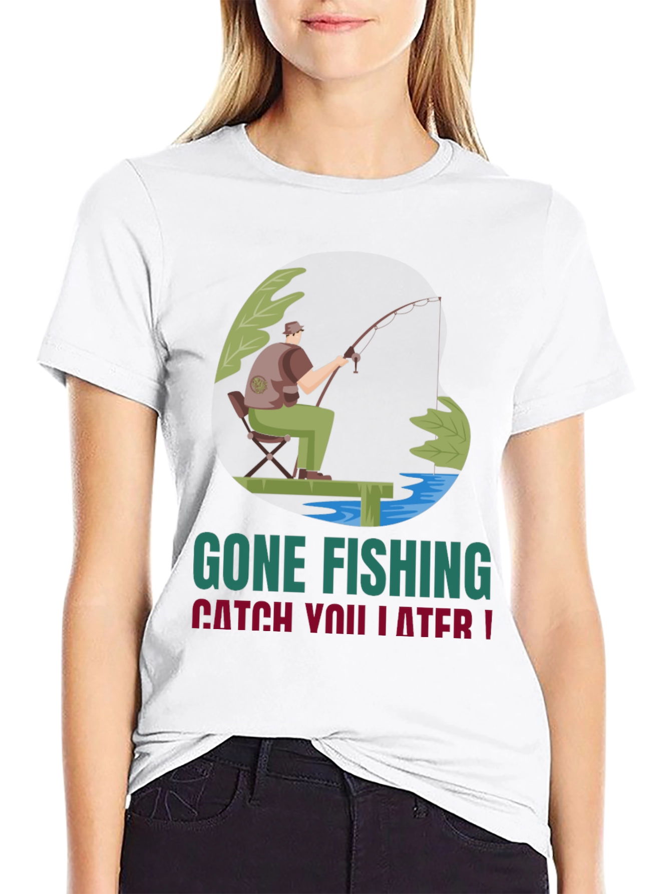 Gone Fishing Graphic Tee - Catch You Later!