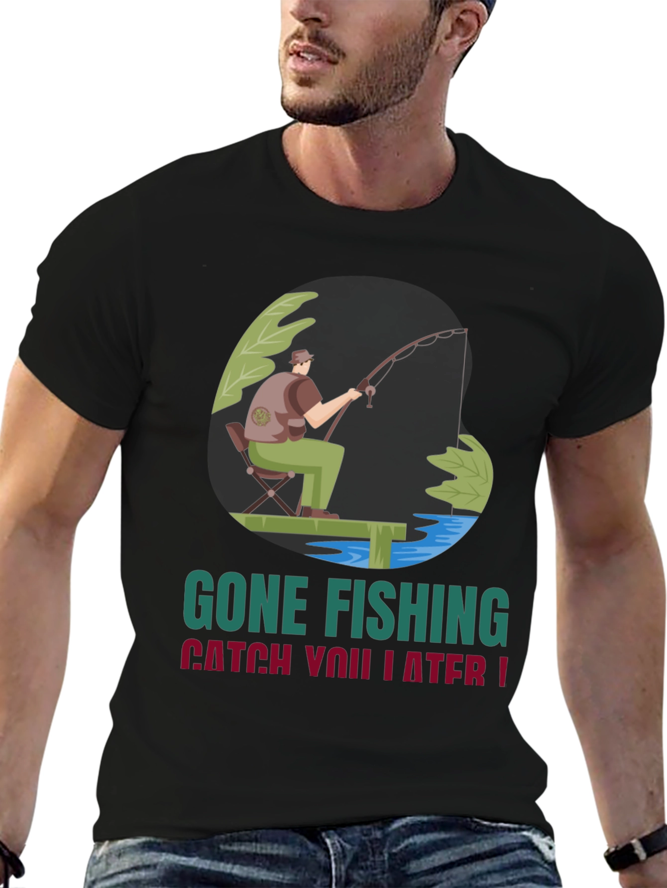 Gone Fishing Graphic Tee - Catch You Later!