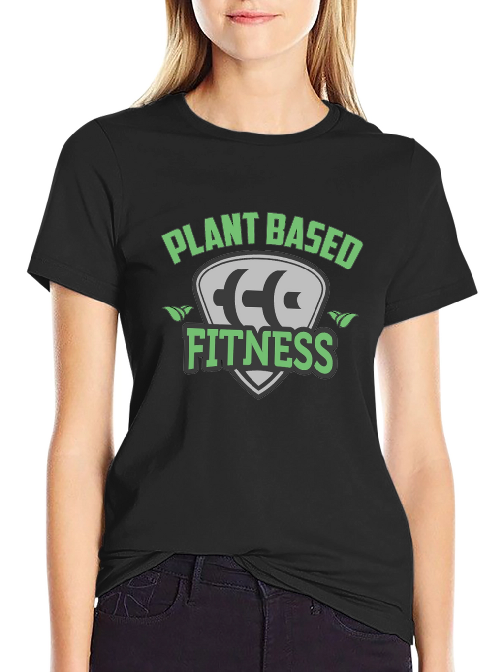 Plant Based Fitness Black T-Shirt