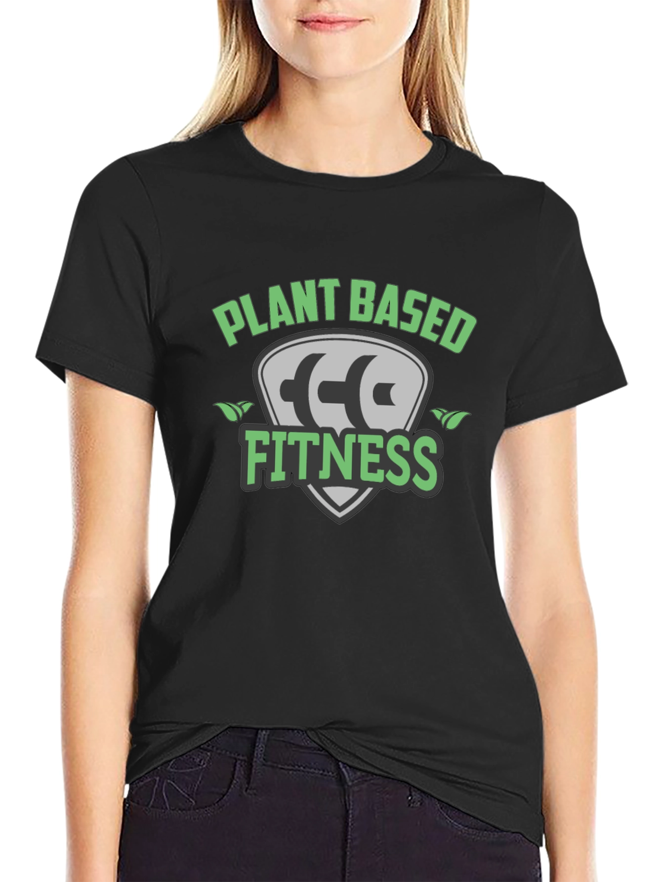 Plant Based Fitness Black T-Shirt