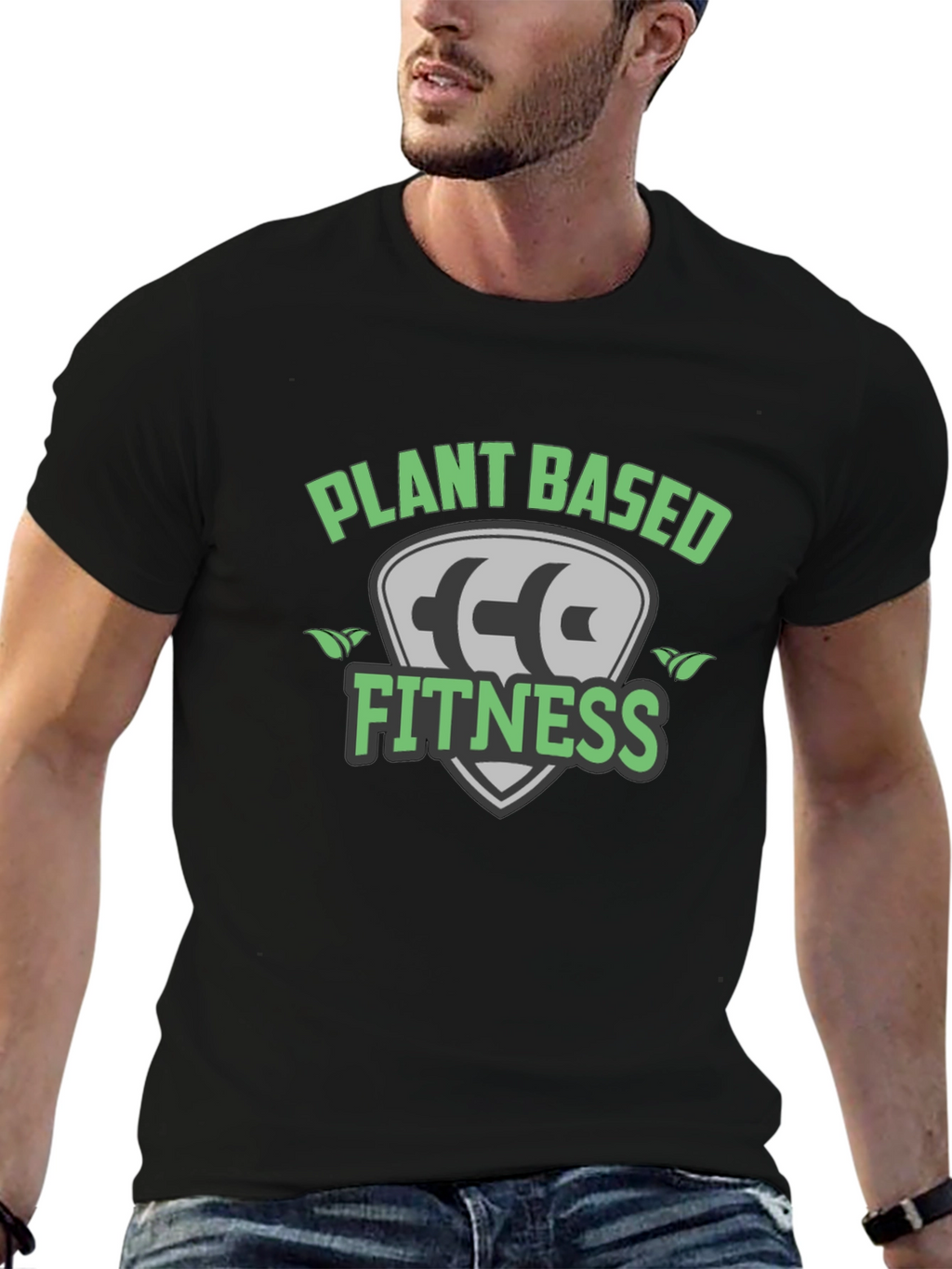 Plant Based Fitness Black T-Shirt