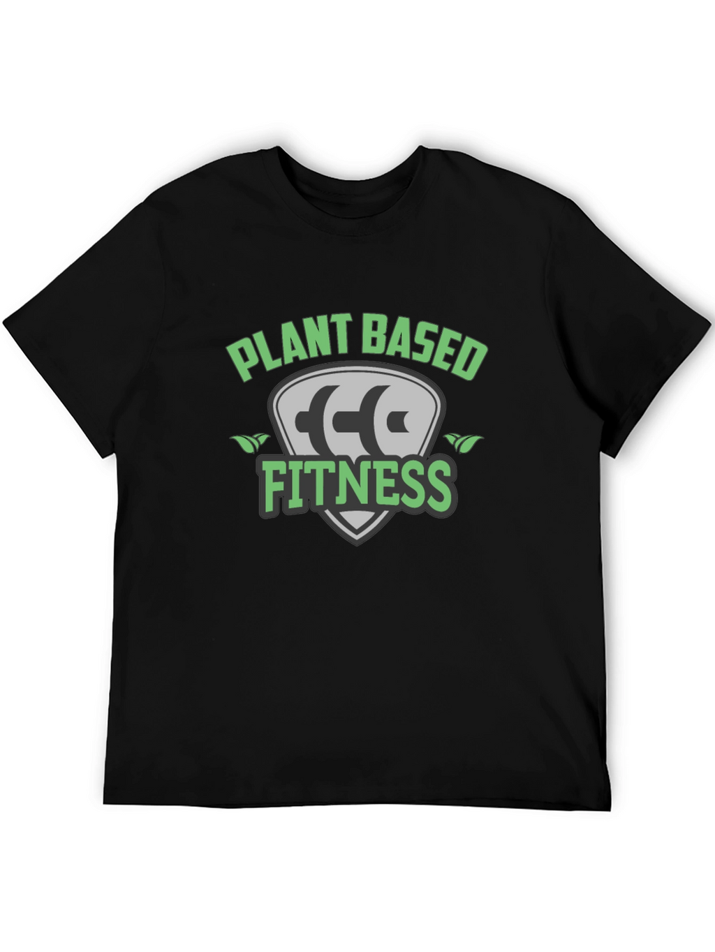 Plant Based Fitness Black T-Shirt